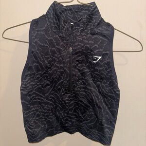 Gymshark Charcoal High Neck Tank Top